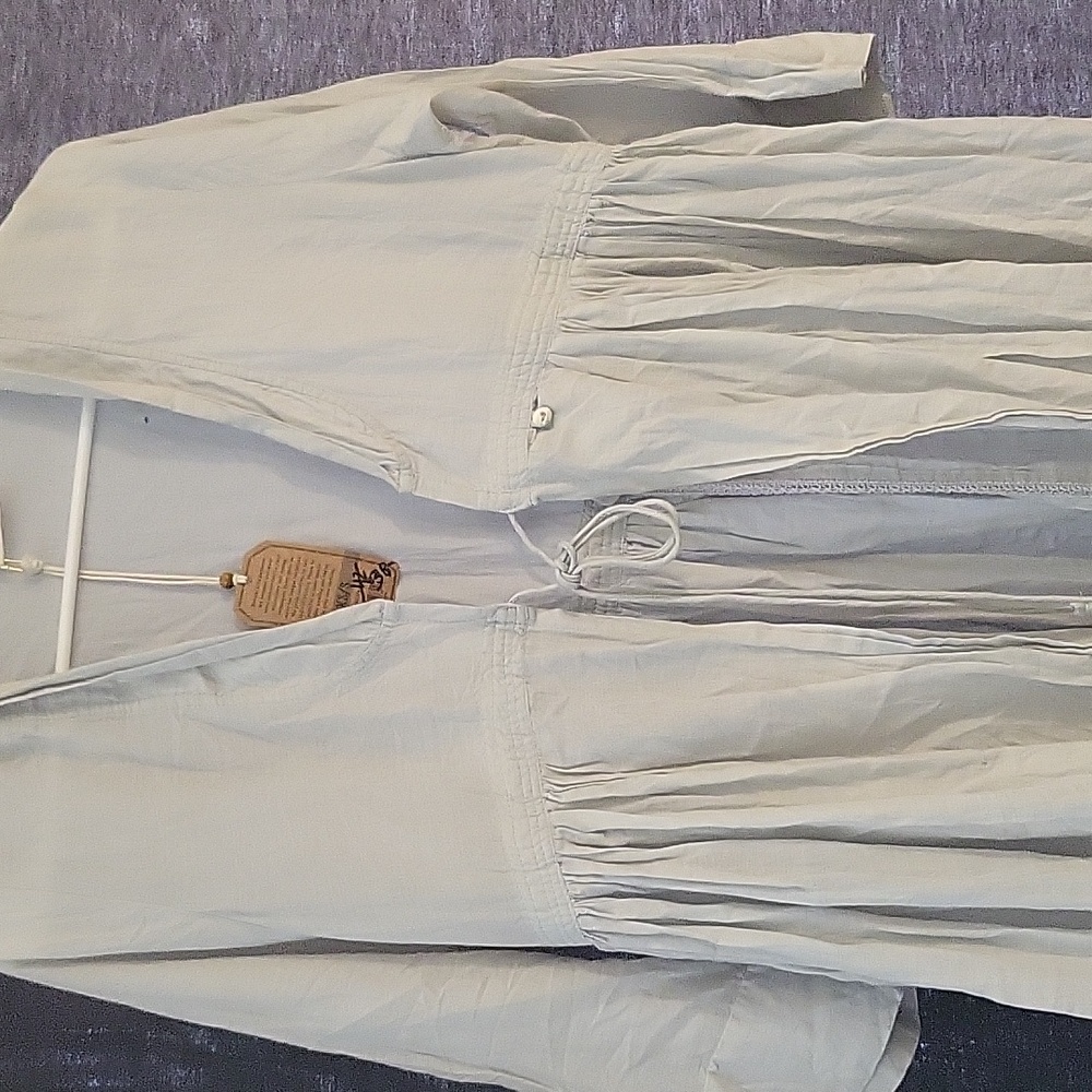 NATURAL LIFE Light Gray Swim Coverup